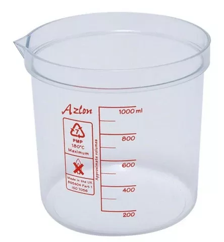 Fisher Scientific Graduated Beaker Fisherbrand™ Polypropylene 500 mL (16 oz.) - M-636489-734 - Pack of 4