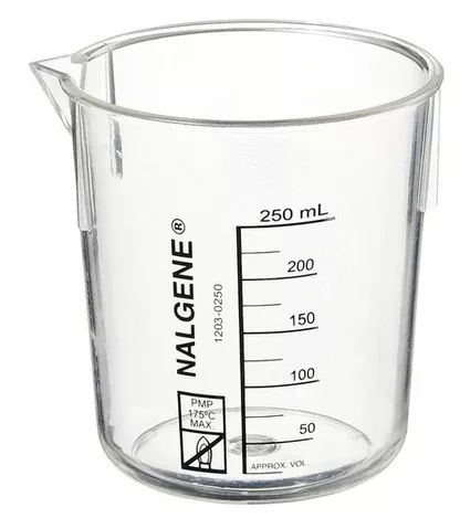 Fisher Scientific Graduated Beaker Nalgene™ Griffin Low-Form PMP 250 mL (8 oz.) - M-802753-646 - Pack of 6