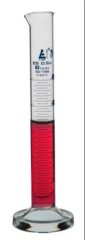 Fisher Scientific Graduated Cylinder Eisco™ Class B Glass 25 mL - M-1131239-623 - Each