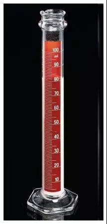 Fisher Scientific Graduated Cylinder Pyrex™ Borosilicate Glass 100 mL - M-983325-3741 - Case of 12