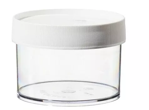 Fisher Scientific Jar Nalgene™ Straight Sided / Wide Mouth Polycarbonate 500 mL (16 oz.) - M-809589-3066 - Pack of 4