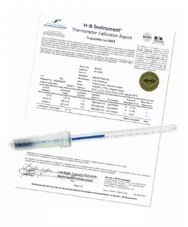 Fisher Scientific Liquid-in-Glass Thermometer Durac Celsius 18° to 60°C Partial Immersion Does Not Require Power - M-874399-3894 - Each