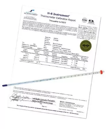 Fisher Scientific Liquid-in-Glass Thermometer Durac Plus Celsius -100° to +50°C Partial Immersion Does Not Require Power - M-1091062-1515 | Each