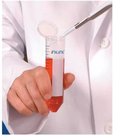 Fisher Scientific Nunc™ EZFlip™ Centrifuge Tube Conical Bottom Plain 15 mL Without Color Coding Hinged Snap Cap Polypropylene Tube - M-1073213-1793 - Case of 500