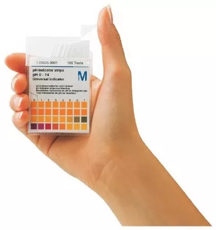 Fisher Scientific pH Indicator Strip EMD Millipore MColorpHast™ Universal, 15 Graduations, 10° to 25°C Storage Requirements, 0 to 14 pH Range - M-895321-4903 - Box of 600
