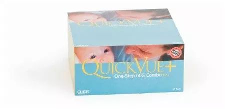 Fisher Scientific Rapid Test Kit QuickVue+ One-Step hCG Combo Fertility Test hCG Pregnancy Test Serum / Urine Sample 90 Tests - M-903623-316 - Pack of 90