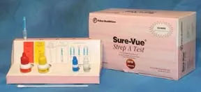 Fisher Scientific Rapid Test Kit Sure-Vue Infectious Disease Immunoassay Strep A Test Throat Swab Sample 27 Tests - M-690722-177 - Pack of 27