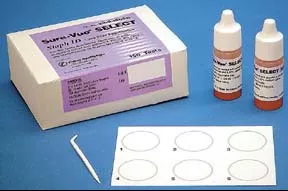 Fisher Scientific Rapid Test Kit Sure-Vue Select Staph ID Latex Agglutination Test Staphylococcus Aureus Primary Culture Sample 150 Tests - M-513427-3781 - Pack of 150