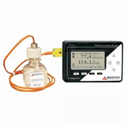 Fisher Scientific Refrigerator / Freezer Vaccine Data Logger with Alarm MadgeTech™ VTMS™ Celsius -148° to +176°F (-100° to +80°C) Thermocouple Probe Internal Sensor / Type K Thermocouple Probe Battery Operated - M-1056121-534 - Each