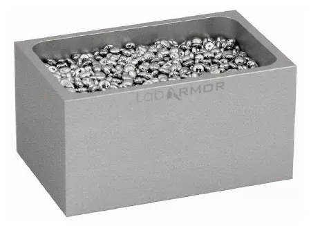 Fisher Scientific Single and Double Bead Block Lab Armor 3 X 3.75 Inch, 0.5 Liter, Silver, 2.5 X 3.25 Inch Tube, -112 to 572°F Temperature Range For Standard Commercially Available Dry Bath - M-1058250-1951 - Each