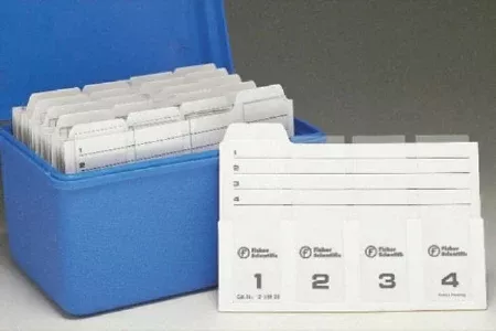 Fisher Scientific Slide Holder Fisherbrand 12 Slide Capacity, File Box For Microscope Slides - M-516517-2309 - Pack of 12