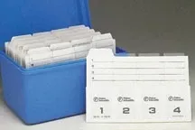 Fisher Scientific Slide Holder Fisherbrand Index Tab, 4 Slide Capacity, 12/Pack For File Box - M-245365-4737 - Pack of 12