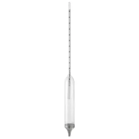 Fisher Scientific Specific Gravity Hydrometer Fisherbrand™ ASTM™ 330 mm, 275 mL, 89H ASTM Number, 0.0005 Increments, 1 to 1.05 Specific Gravity Range, 60°F Temperature of Standardization, ASTM E126 Certifications - M-936189-3456 - Each