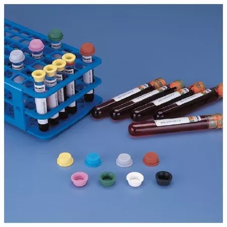 Fisher Scientific Tube Closure Sav-It™ Yellow, Conventional Closure, NonSterile For Test Tubes, Centrifuge Tubes, Specialty Tubes, Evacuated Blood Drawing Tubes - M-851707-2048 - Pack of 1000