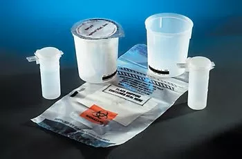 Fisher Scientific Urine Specimen Collection Kit 2 X 45 mL Polypropylene Tamper Evident Collection Vial - M-650867-2507 - Case of 100