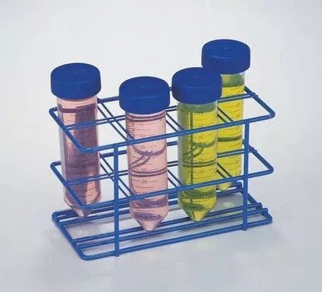 Fisher Scientific Wire Rack Centrifuge Tube Rack SP Scienceware™ Poxygrid™ 16 Place 50 mL Tube Size Blue 3-2/3 X 6-1/8 X 5-7/8 Inch - M-1028985-781 - Each