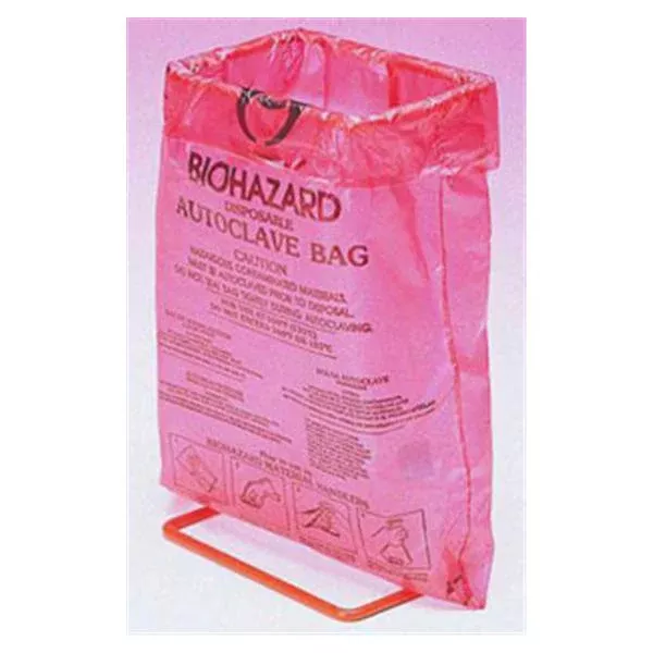 Fisher ScientificCan Biohazard Fisherbrand PP Lid Autoclavable Orange EA