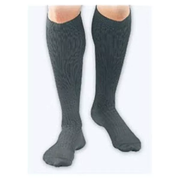 Fla OrthopedicsDress Socks Compression Activa Knee High Closed Toe Men Black Ea (H3462)