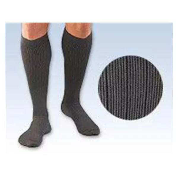Fla OrthopedicsDress Socks Compression Activa Knee High Closed Toe Men Gray Ea