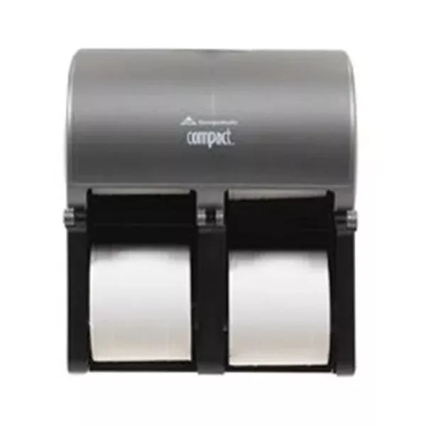 Georgia Pacific Dispenser Tissue Compact Quad Stainless Finish Ea