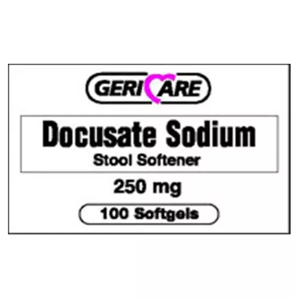 Geri-Care Pharmaceuticals Docusate Sodium Capsules 250mg 100/Bt