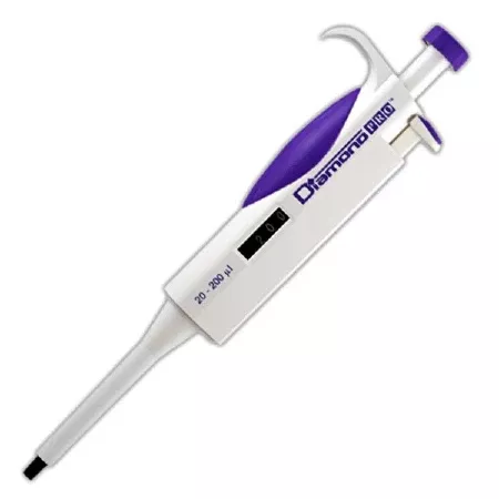 Globe Scientific Diamond PRO Adjustable Volume Pipettor 20 to 200 μL - M-862238-4159 | Each