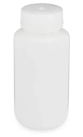 Globe Scientific Laboratory Bottle Diamond RealSeal™ Round / Wide Mouth HDPE 250 mL (8 oz.) - M-1133392-4694 - Pack of 12