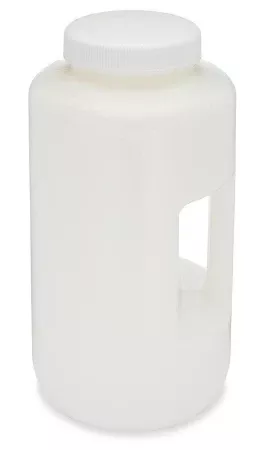 Globe Scientific Laboratory Bottle Diamond RealSeal™ Square / Wide Mouth HDPE / Polypropylene Closure 4 Liter - M-1133394-3052 - Pack of 6
