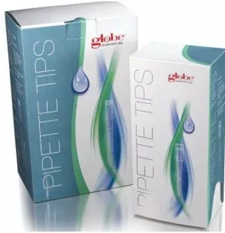 Globe Scientific Low Retention Pipette Tip 1 to 200 µL Graduated Sterile - M-1030839-3214 - Box of 960