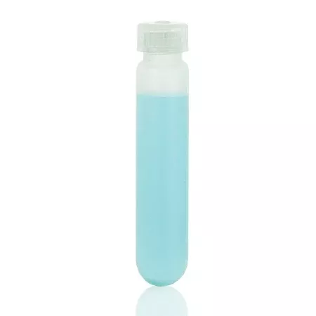Globe Scientific Oakridge Centrifuge Tube Round Bottom Plain 10 mL Without Color Coding Attached Screw Cap Polypropylene Tube - M-1133427-4436 - Bag of 12