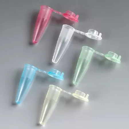Globe Scientific PCR Tube Conical Bottom Plain 0.2 mL Without Color Coding Hinged Snap Cap Polypropylene Tube - M-1114383-2691 | Bag of 1000