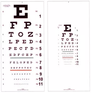 Good-Lite Eye Chart 10 Foot Measurement Acuity Test - M-1068510-3213 | Each