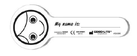 Good-Lite GOOD-LITE Eye Occluder Heidi Smiling Face Style Disposable White Card Stock - M-1129828-4774 | Pack of 50
