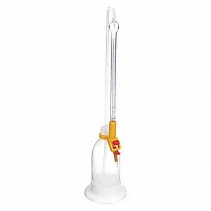Grainger Buret Self Zeroing 15mL Gls Plstc Scrw Cp w/ PE Tb Ea