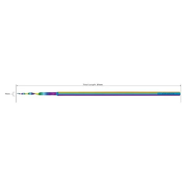 Gynex oration Curette Endocervical Lickrish 21cm 7mm Spiral Tip Titanium Ea