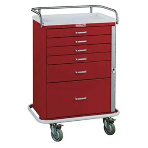 Harloff Manufacturing Cart Crash/Emergency Classic 44-1/2x32" 6 Drawer Ea