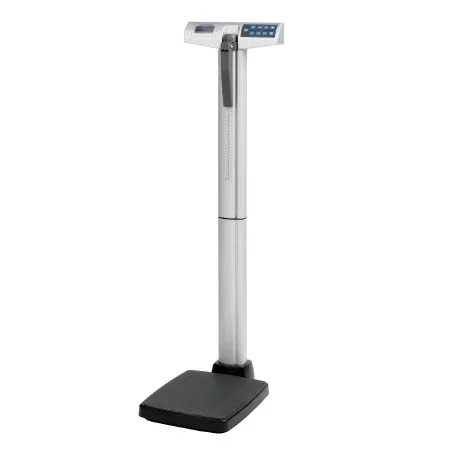 Health O Meter Column Scale with Height Rod Health O Meter Digital Display 220 kg Weight Capacity Gray Battery Operated - M-1142063-3415 | Each