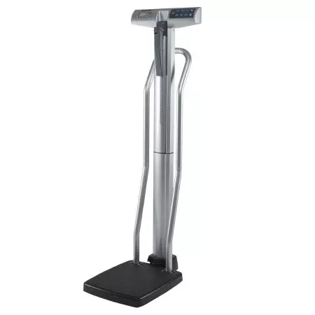 Health O Meter Column Scale with Height Rod Health O Meter Digital Display 550 lbs / 250 kg Weight Capacity Black / Gray AC Adapter / Battery Operated - M-571835-3246 | Each