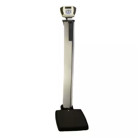 Health O Meter Column Scale with Height Rod Health O Meter Digital LCD Display 272 Kg Weight Capacity Gray AC Adapter - M-1142067-2107 | Each
