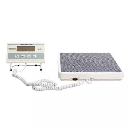Health O Meter Floor Scale Digital LCD Display 400 lbs. Capacity White AC Adapter / Battery Operated - M-544918-4645 | Each