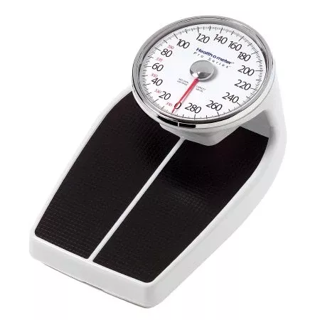 Health O Meter Floor Scale Health O Meter Dial Display 400 lbs. Capacity Black / White Analog - M-711594-2784 | Each