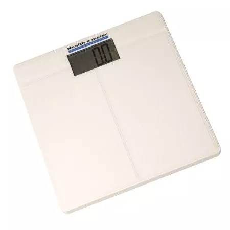 Health O Meter Floor Scale Health O Meter Digital LCD Display 397 lbs. / 180 kg Weight Capacity White Battery Operated - M-687506-2424 | Each