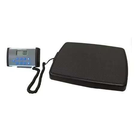 Health O Meter Floor Scale Health O Meter Digital LCD Display 500 lbs. Capacity Black / Gray AC Adapter / Battery Operated - M-1075474-1231 | Each