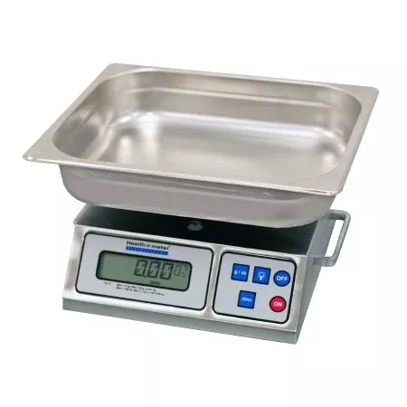 Health O Meter Sponge / Organ Scale Health O Meter Digital LCD Display 176 oz/ 5000 Gram Capacity Silver AC Operation - M-1007490-1407 | Each