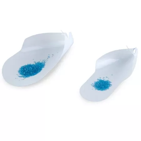 Heathrow Scientific LLC Dual Purpose Lab Scoop White, Large, 3-1/2 X 5 Inch For Combining the Function of a Scoop, Weigh Boat, and Funnel into one Product - M-1157536-3198 - Pack of 100