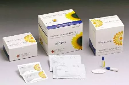 Hemosure Rapid Test Kit Hemosure Colorectal Cancer Screening / Home Test Device Fecal Occult Blood Test (iFOB or FIT) Stool Sample 20 Tests - M-665867-801 - Box of 1