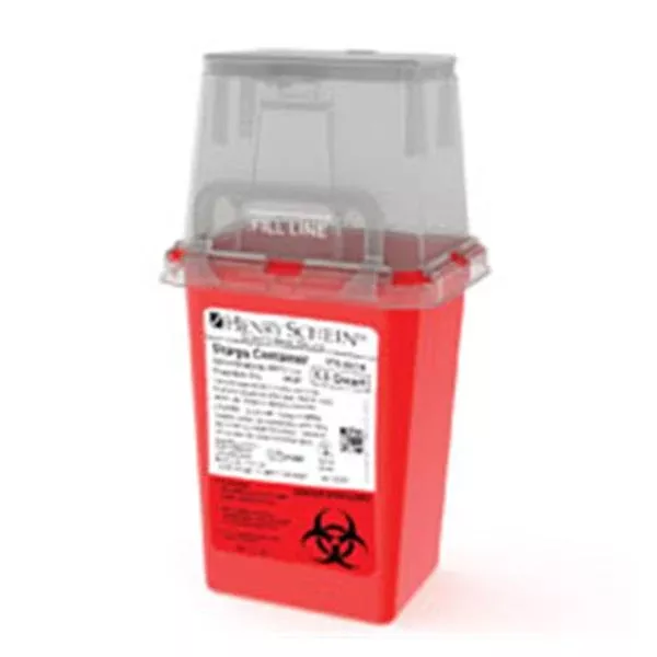 Henry ScheinContainer Sharps 1.5qt Polypropylene Red/Clear Ea, 36 EA/CA (0310-150T-HS)