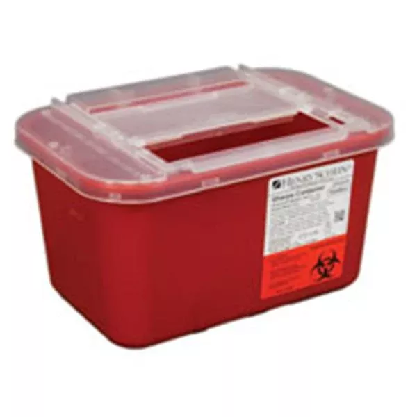 Henry ScheinContainer Sharps 1gal Polypropylene Red/Clear Ea, 32 EA/CA (0319-1500-HS)