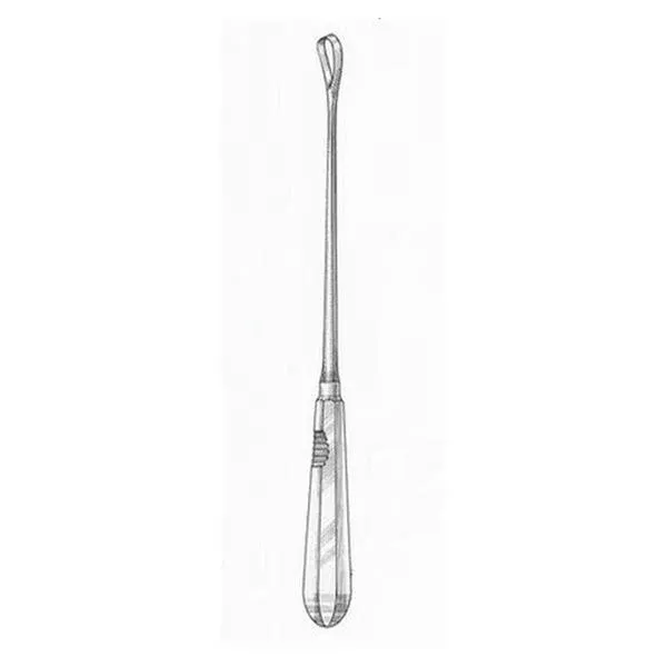 Hermann Medizentechnik Curette Uterine Sims 11" Size 3 Malleable Sharp Tip SS Ea (BR70-71509)