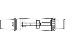 Icu Medical Cap Connector Spiros 10-Bulk Male Luer 50/Ca